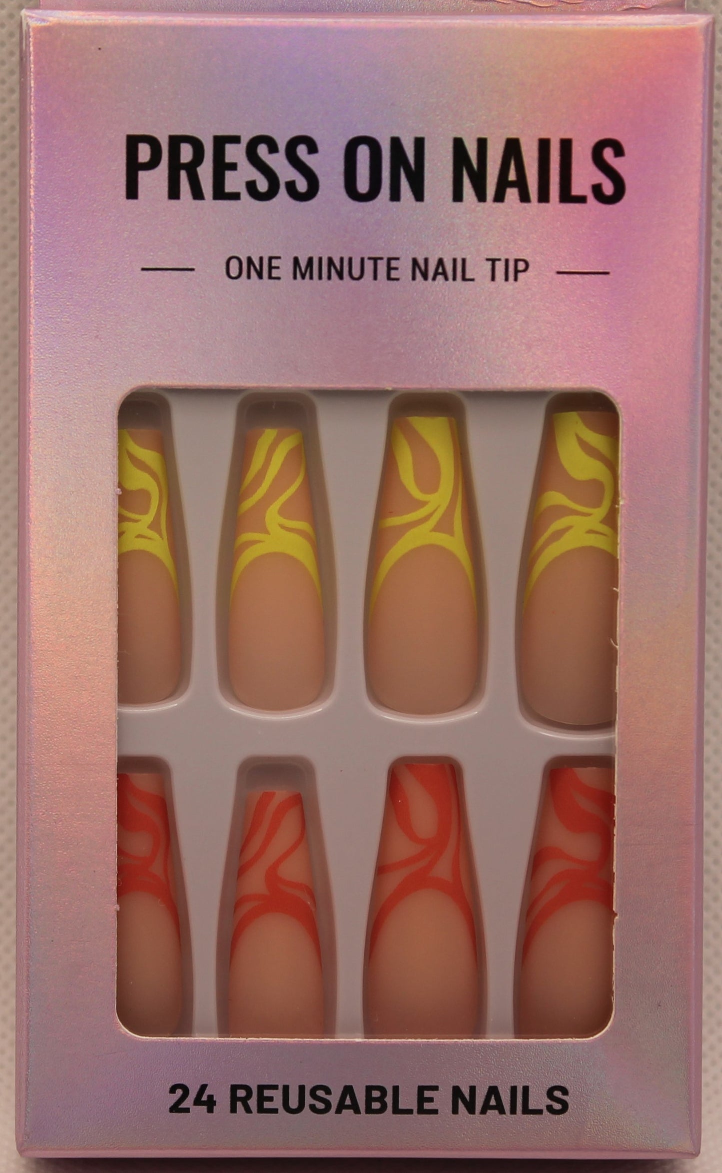 Press On Nails - Nude Abstract
