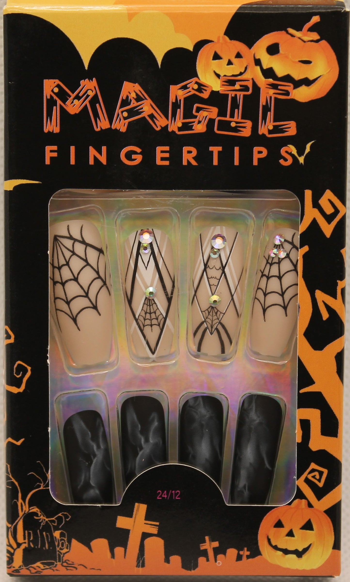 Press On Nails - Nude/Black