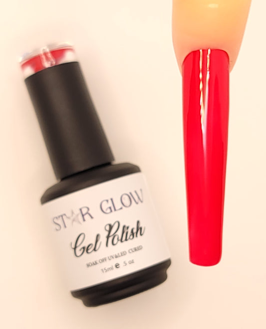 Vivid Red StarGlow Gel Polish