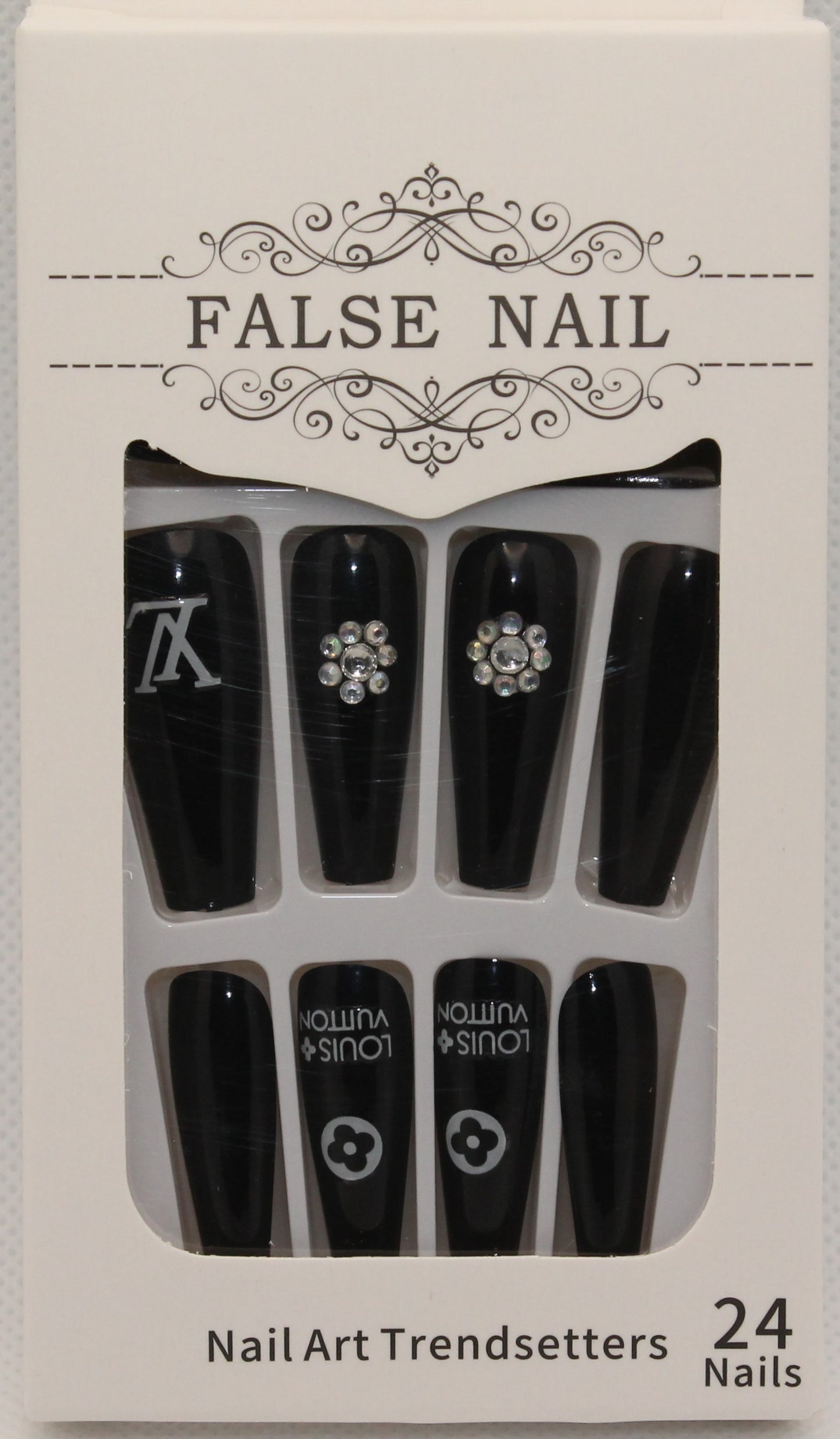 Louis Vuitton Designer Nails - Black