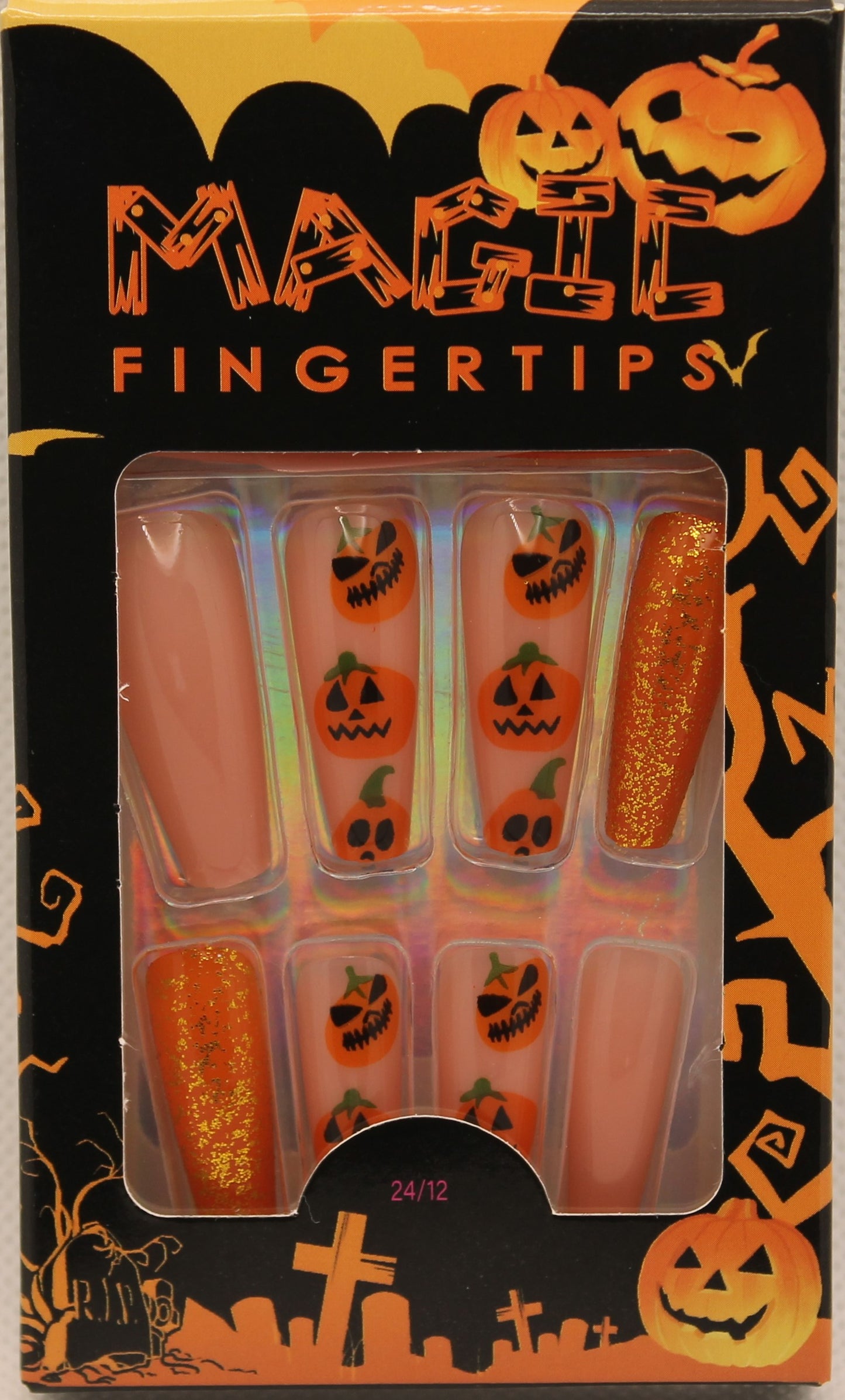 Press On Nails - Orange/Pumpkin